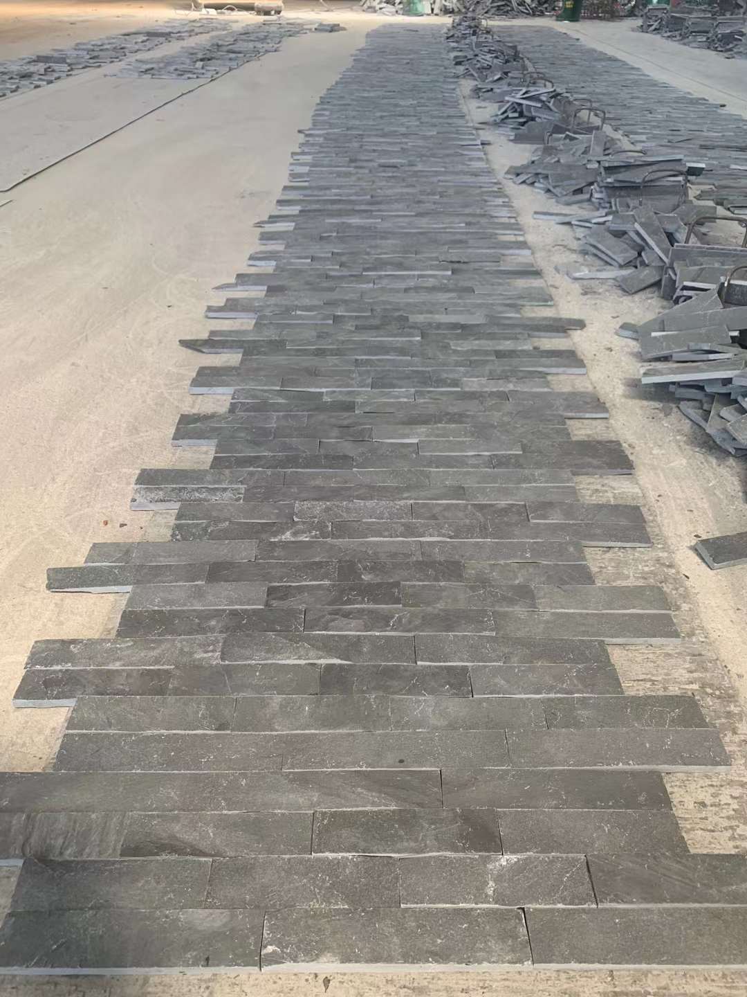 black slate wall panel