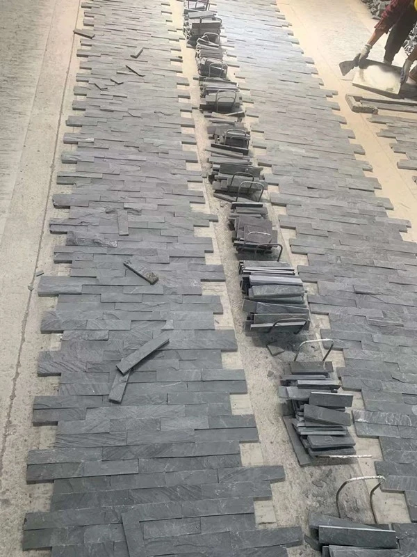 black slate wall cladding