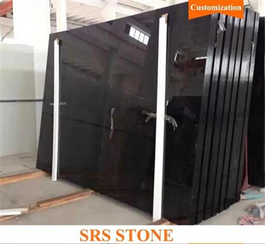 کچن کاؤنٹر ٹاپ کے لیے نینو کرسٹلائزڈ گلاس پینل بلیک نینو گلاس سلیب